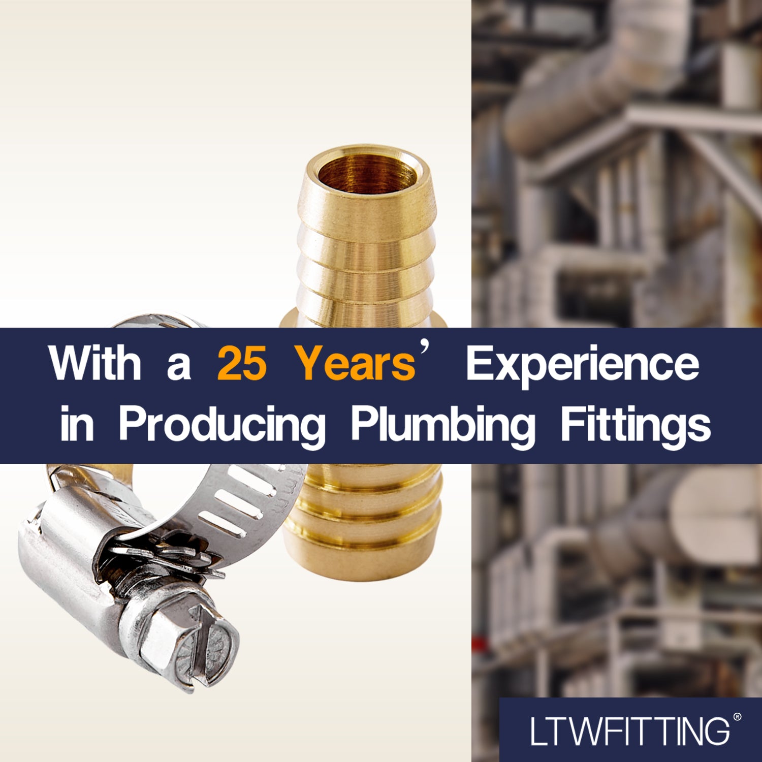 LTWFITTING 2 Sets Instant Hose Repair Kit 12mm x 16mm ID Brass Splicer with 11-20mm SS316 Clamp