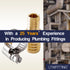 LTWFITTING 2 Sets Instant Hose Repair Kit 12mm x 16mm ID Brass Splicer with 11-20mm SS316 Clamp