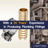 LTWFITTING 2 Sets Instant Hose Repair Kit 16mm ID Brass Splicer with 14-27mm SS316 Clamp