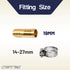 LTWFITTING 2 Sets Instant Hose Repair Kit 19mm ID Brass Splicer with 14-27mm SS316 Clamp
