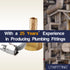 LTWFITTING 2 Sets Instant Hose Repair Kit 1/2'BSP x 10mm ID Brass Coupler with 10-16mm SS316 Clamp