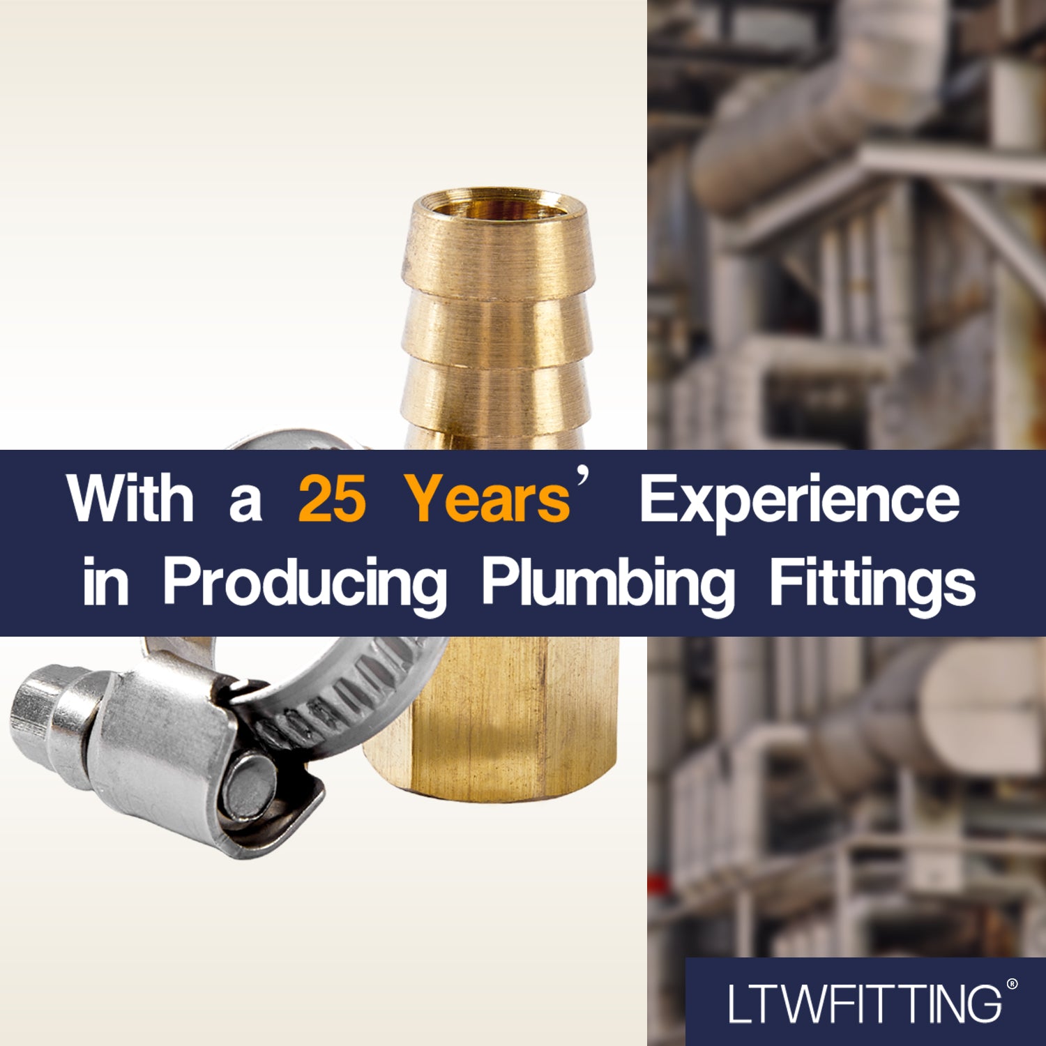 LTWFITTING 2 Sets Instant Hose Repair Kit 1/4'BSP x 12mm ID Brass Coupler with 10-16mm SS316 Clamp