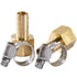 LTWFITTING 2 Sets Instant Hose Repair Kit 3/8'BSP x 12mm ID Brass Coupler with 10-16mm SS316 Clamp