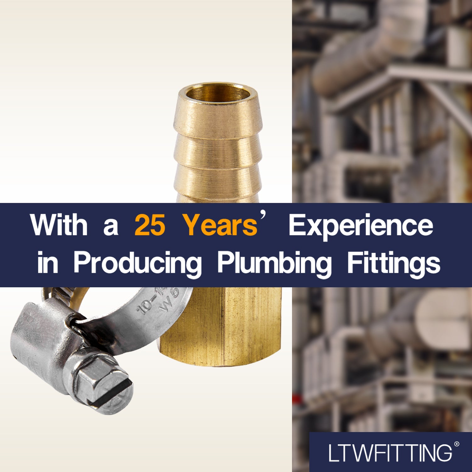 LTWFITTING 2 Sets Instant Hose Repair Kit 1/2'BSP x 12mm ID Brass Coupler with 10-16mm SS316 Clamp