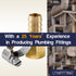 LTWFITTING 2 Sets Instant Hose Repair Kit 1/2'BSP x 12mm ID Brass Coupler with 10-16mm SS316 Clamp