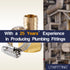 LTWFITTING 2 Sets Instant Hose Repair Kit 3/4'BSP x 19mm ID Brass Coupler with 14-27mm SS316 Clamp