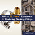 LTWFITTING 2 Sets Instant Hose Repair Kit 1/4 inch BSPT x 16mm ID Brass Coupler with 14-27mm SS316 Clamp