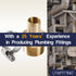 LTWFITTING 2 Sets Instant Hose Repair Kit 1 inch BSPT x 19mm ID Brass Coupler with 14-27mm SS316 Clamp
