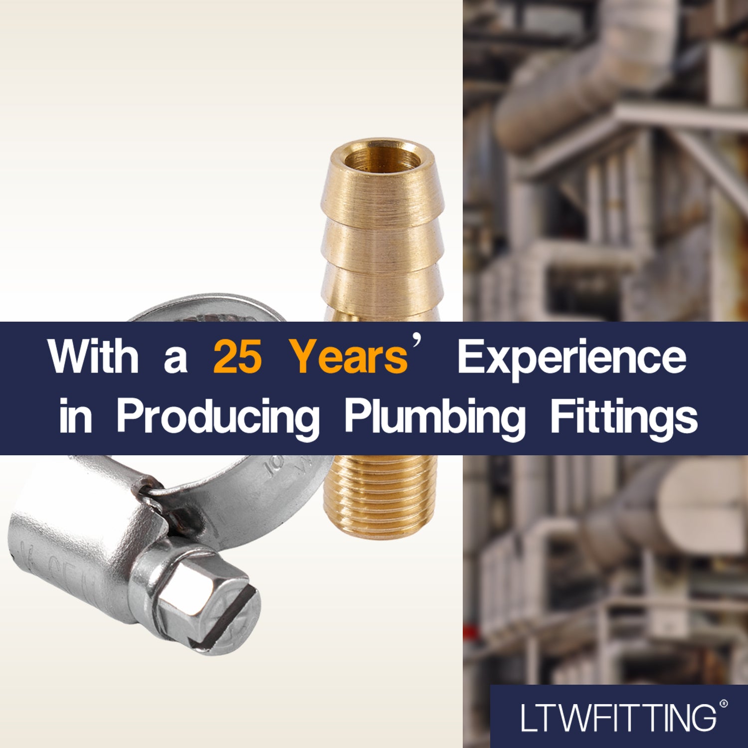 LTWFITTING 2 Sets Instant Hose Repair Kit 1/8 inch BSPT x 10mm ID Brass Coupler with 10-16mm SS316 Clamp