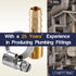 LTWFITTING 2 Sets Instant Hose Repair Kit 1/4 inch BSPT x 10mm ID Brass Coupler with 10-16mm SS316 Clamp
