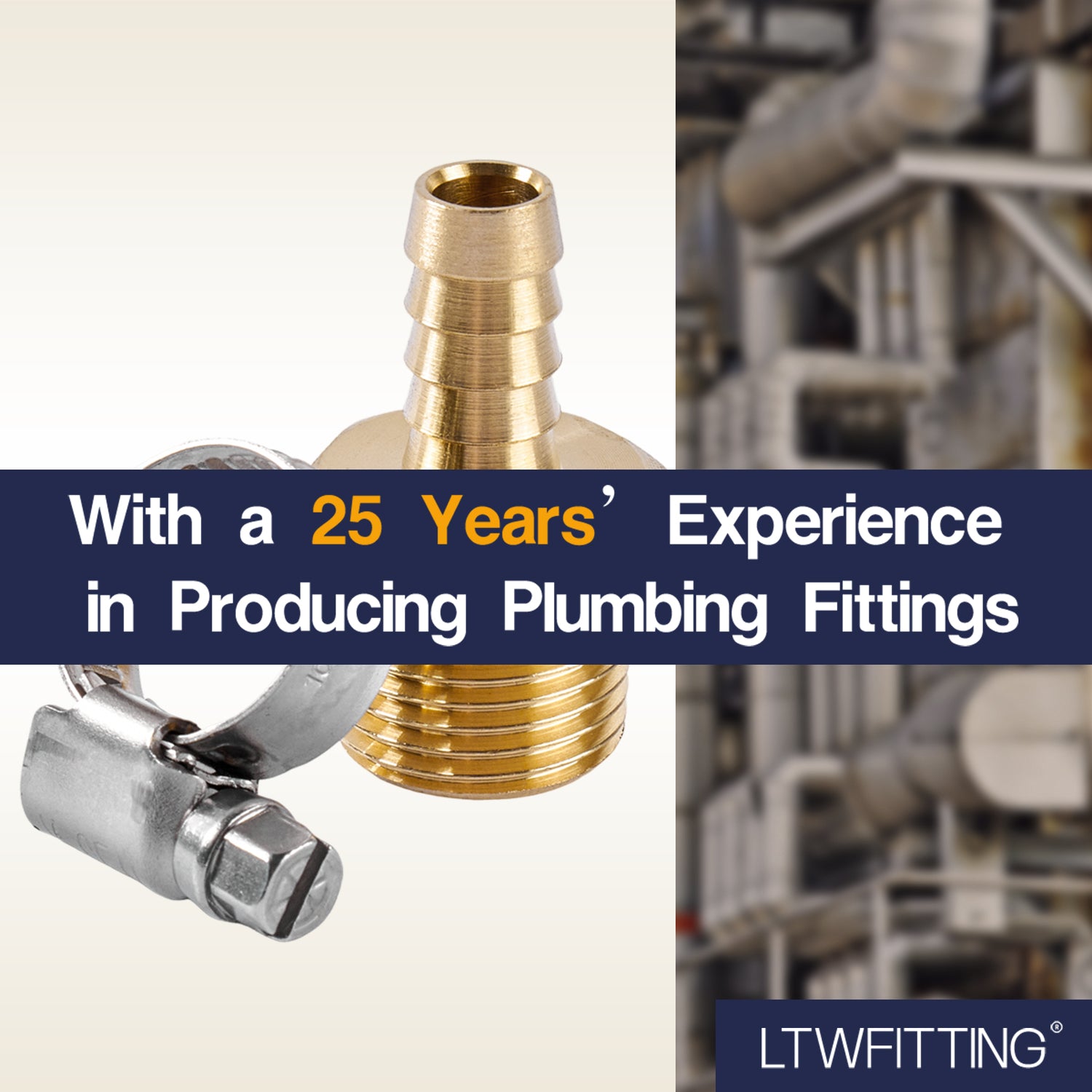 LTWFITTING 2 Sets Instant Hose Repair Kit 1/2 inch BSPT x 10mm ID Brass Coupler with 10-16mm SS316 Clamp