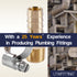 LTWFITTING 2 Sets Instant Hose Repair Kit 3/8 inch BSPT x 12mm ID Brass Coupler with 10-16mm SS316 Clamp