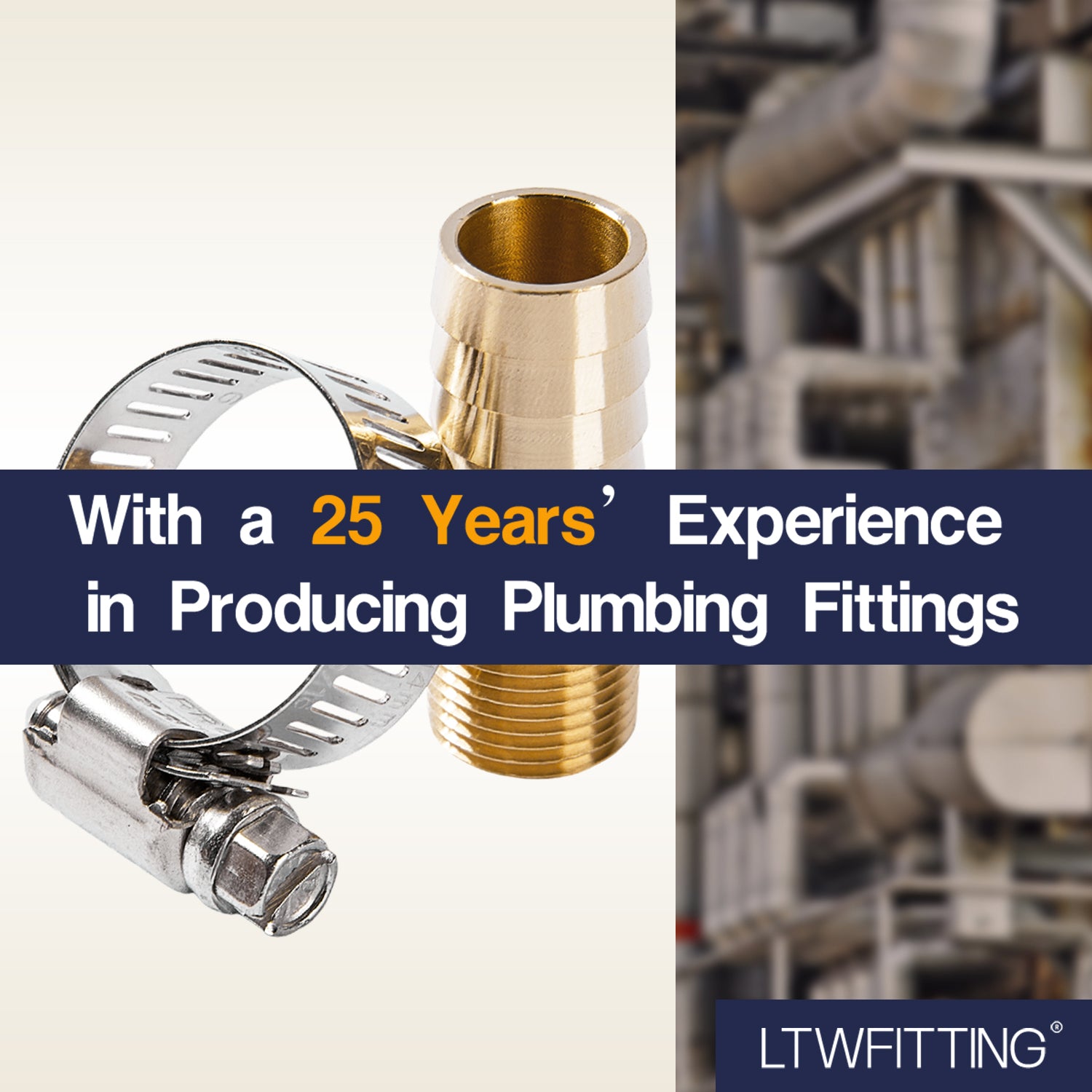 LTWFITTING 2 Sets Instant Hose Repair Kit 3/8 inch BSPT x 16mm ID Brass Coupler with 14-27mm SS316 Clamp