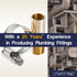 LTWFITTING 2 Sets Instant Hose Repair Kit 3/8 inch BSPT x 16mm ID Brass Coupler with 14-27mm SS316 Clamp