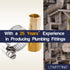 LTWFITTING 2 Sets Instant Hose Repair Kit 1/2 inch BSPT x 16mm ID Brass Coupler with 14-27mm SS316 Clamp