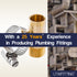 LTWFITTING 2 Sets Instant Hose Repair Kit 1/2 inch BSPT x 19mm ID Brass Coupler with 14-27mm SS316 Clamp