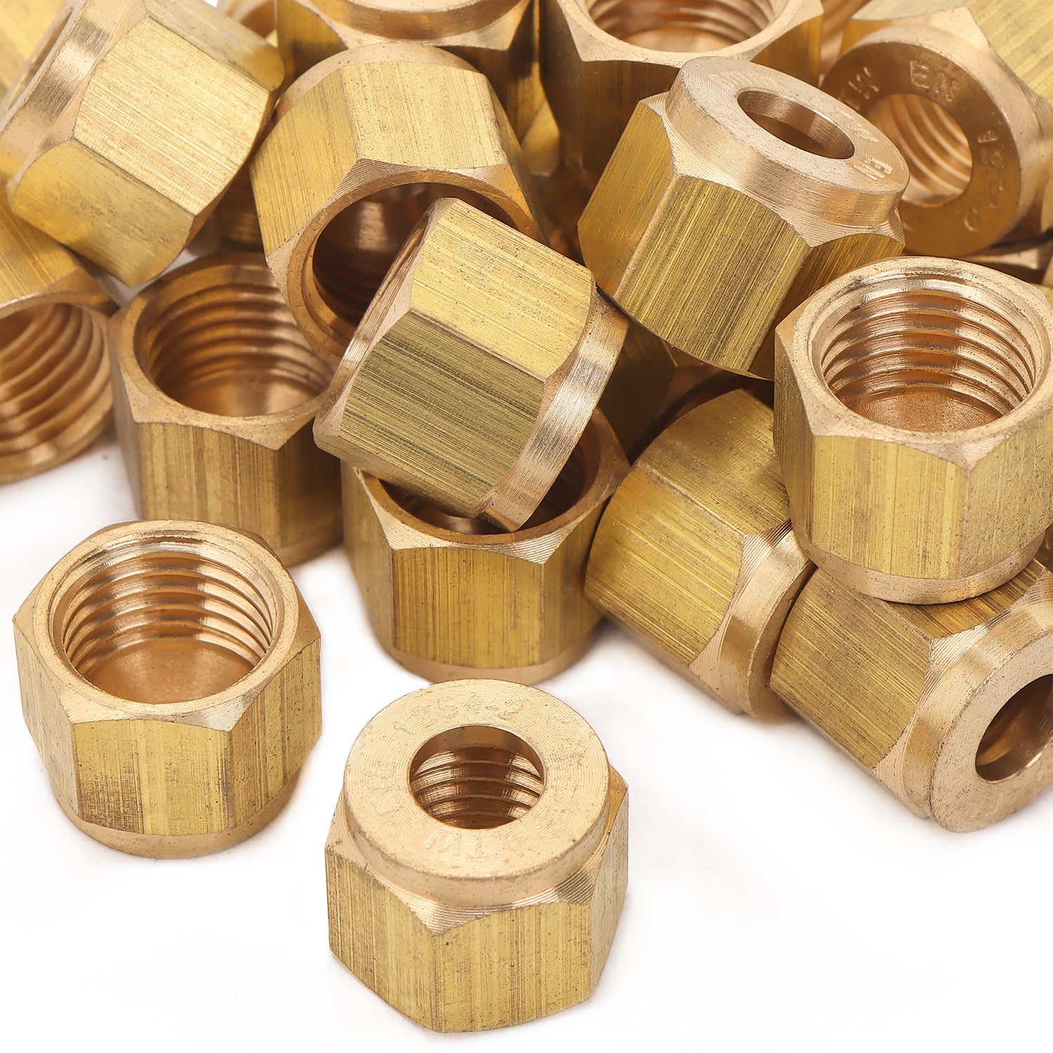 LTWFITTING 6MM OD Brass Compression Nut, Brass Compression Fitting (Pack of 800)