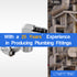 LTWFITTING 2 Sets Instant Hose Repair Kit 3/8 inch BSPT x 12mm ID SS316 90 Deg Elbow with 10-16mm SS316 Clamp