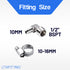 LTWFITTING 2 Sets Instant Hose Repair Kit 1/2 inch BSPT x 10mm ID SS316 90 Deg Elbow with 10-16mm SS316 Clamp