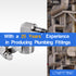 LTWFITTING 2 Sets Instant Hose Repair Kit 1/2 inch BSPT x 10mm ID SS316 90 Deg Elbow with 10-16mm SS316 Clamp