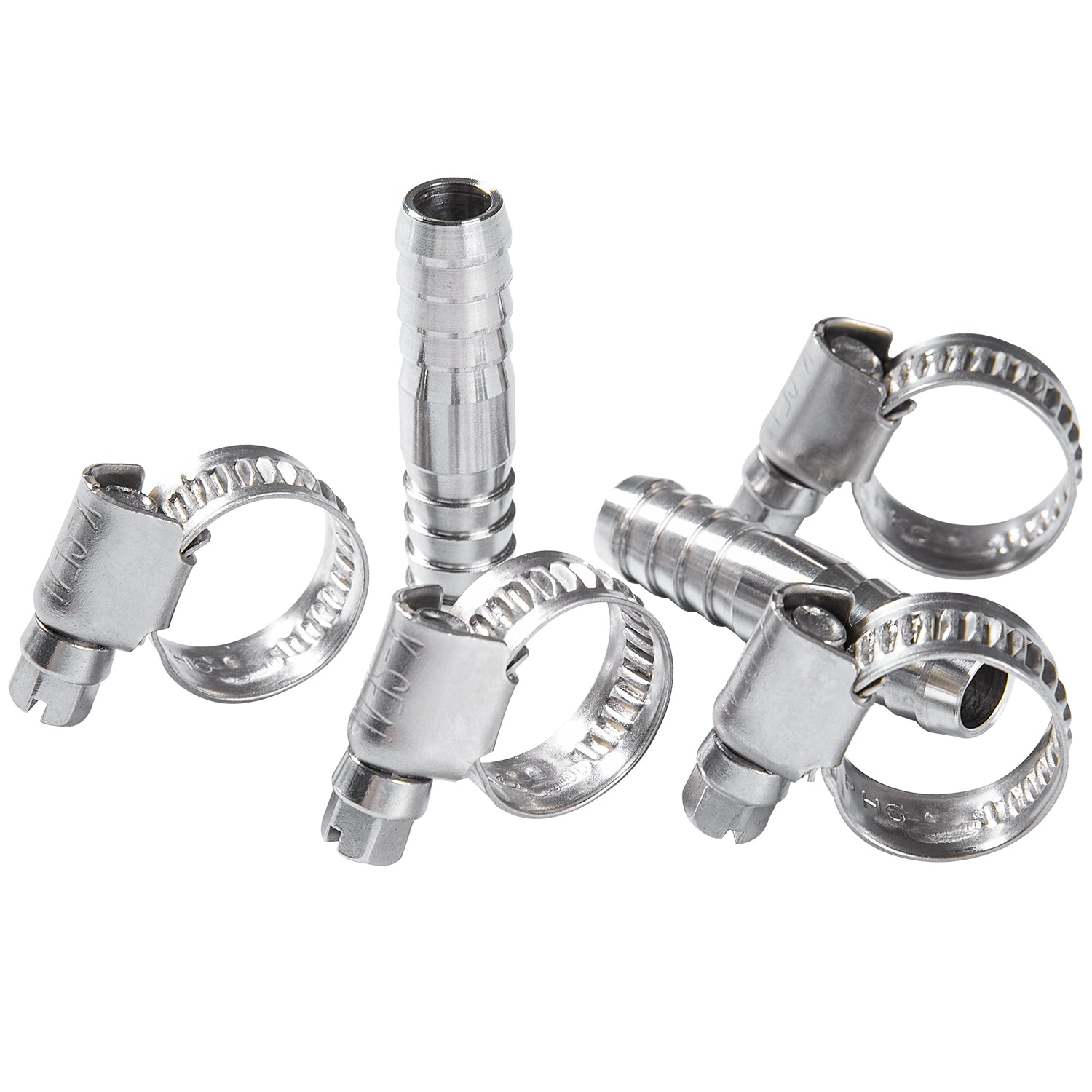 LTWFITTING 2 Sets Instant Hose Repair Kit 10mm ID SS316 Splicer with 10-16mm SS316 Clamp