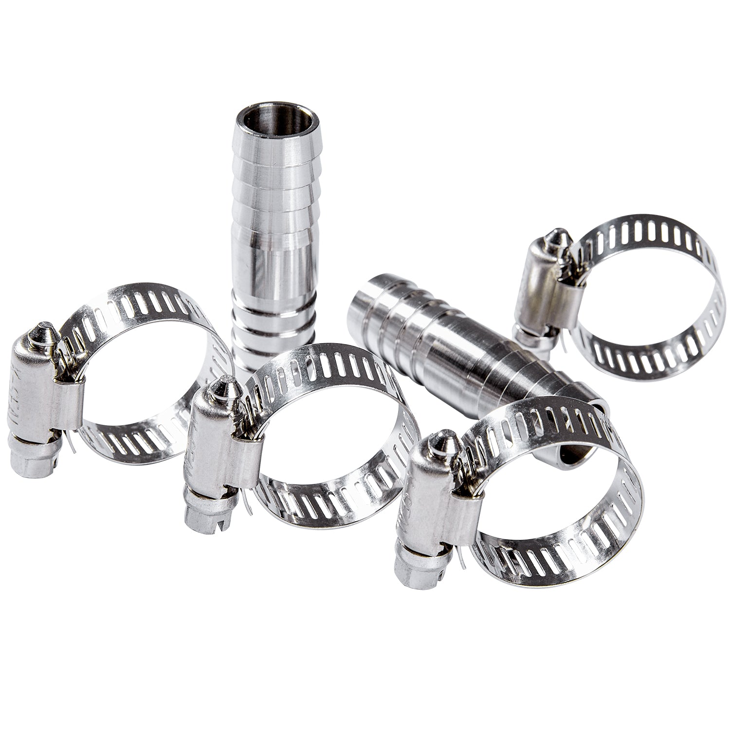 LTWFITTING 2 Sets Instant Hose Repair Kit 16mm ID SS316 Splicer with 14-27mm SS316 Clamp