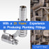 LTWFITTING 2 Sets Instant Hose Repair Kit 10mm x 12mm ID SS316 Splicer with 10-16mm SS316 Clamp
