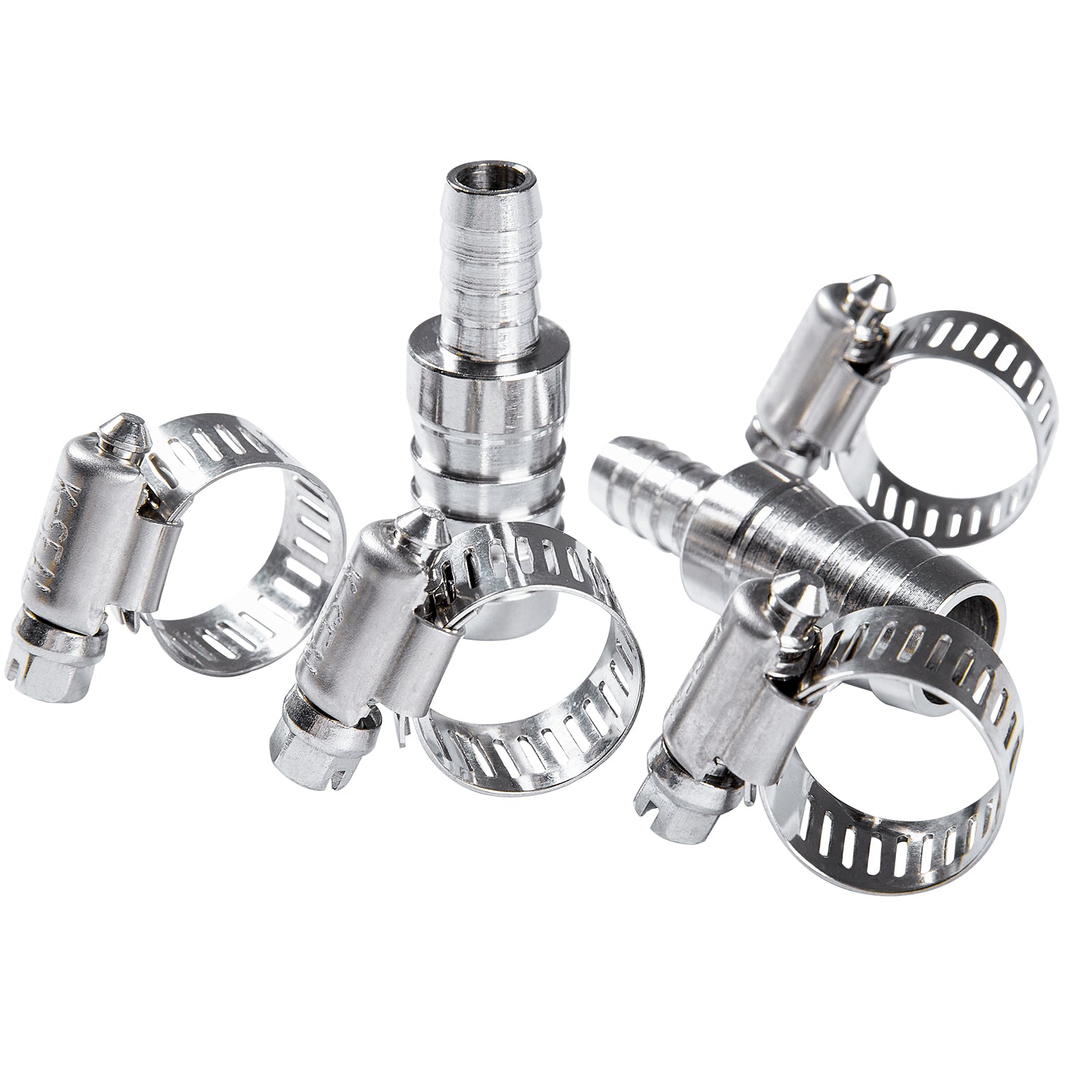 LTWFITTING 2 Sets Instant Hose Repair Kit 10mm x 16mm ID SS316 Splicer with 11-20mm SS316 Clamp