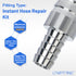 LTWFITTING 2 Sets Instant Hose Repair Kit 10mm x 16mm ID SS316 Splicer with 11-20mm SS316 Clamp