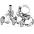 LTWFITTING 2 Sets Instant Hose Repair Kit 10mm x 19mm ID SS316 Splicer with 14-27mm SS316 Clamp