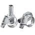 LTWFITTING 2 Sets Instant Hose Repair Kit 1/4'BSP x 10mm ID SS316 Coupler with 10-16mm SS316 Clamp
