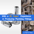 LTWFITTING 2 Sets Instant Hose Repair Kit 1/4'BSP x 10mm ID SS316 Coupler with 10-16mm SS316 Clamp