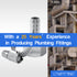 LTWFITTING 2 Sets Instant Hose Repair Kit 1/2'BSP x 10mm ID SS316 Coupler with 10-16mm SS316 Clamp