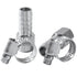 LTWFITTING 2 Sets Instant Hose Repair Kit 1/4'BSP x 12mm ID SS316 Coupler with 10-16mm SS316 Clamp