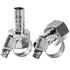 LTWFITTING 2 Sets Instant Hose Repair Kit 1/2'BSP x 12mm ID SS316 Coupler with 10-16mm SS316 Clamp