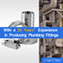 LTWFITTING 2 Sets Instant Hose Repair Kit 3/4'BSP x 19mm ID SS316 Coupler with 14-27mm SS316 Clamp