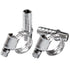 LTWFITTING 2 Sets Instant Hose Repair Kit 1/8 inch BSPT x 10mm ID SS316 Coupler with 10-16mm SS316 Clamp