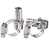 LTWFITTING 2 Sets Instant Hose Repair Kit 1/2 inch BSPT x 16mm ID SS316 Coupler with 14-27mm SS316 Clamp