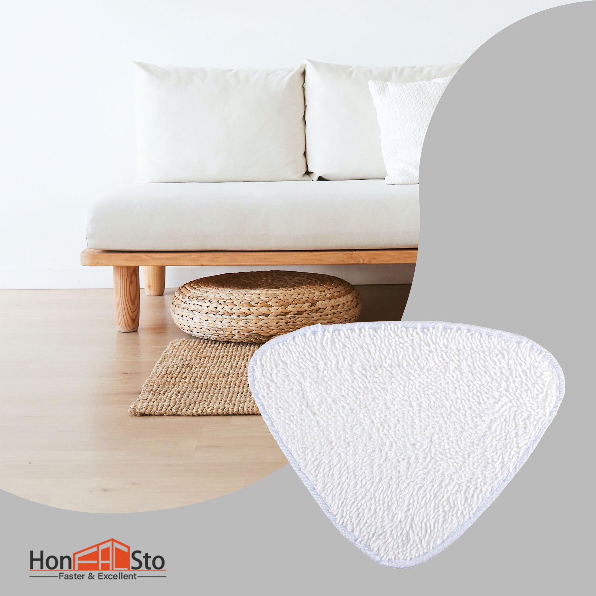 LTWHOME Replacement Microfiber Mop Pads Fit for Vileda 100 Hot Spray and Steam Mop (Pack of 6)