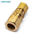 LTWFITTING 3/8-Inch OD x 1/4-Inch OD Compression Reducing Union,Brass Compression Fitting(Pack of 5)