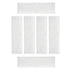 LTWHOME Compatible White Filter Floss Replacement for All Pond Solutions FW-29 Nano Tank (Pack of 6)