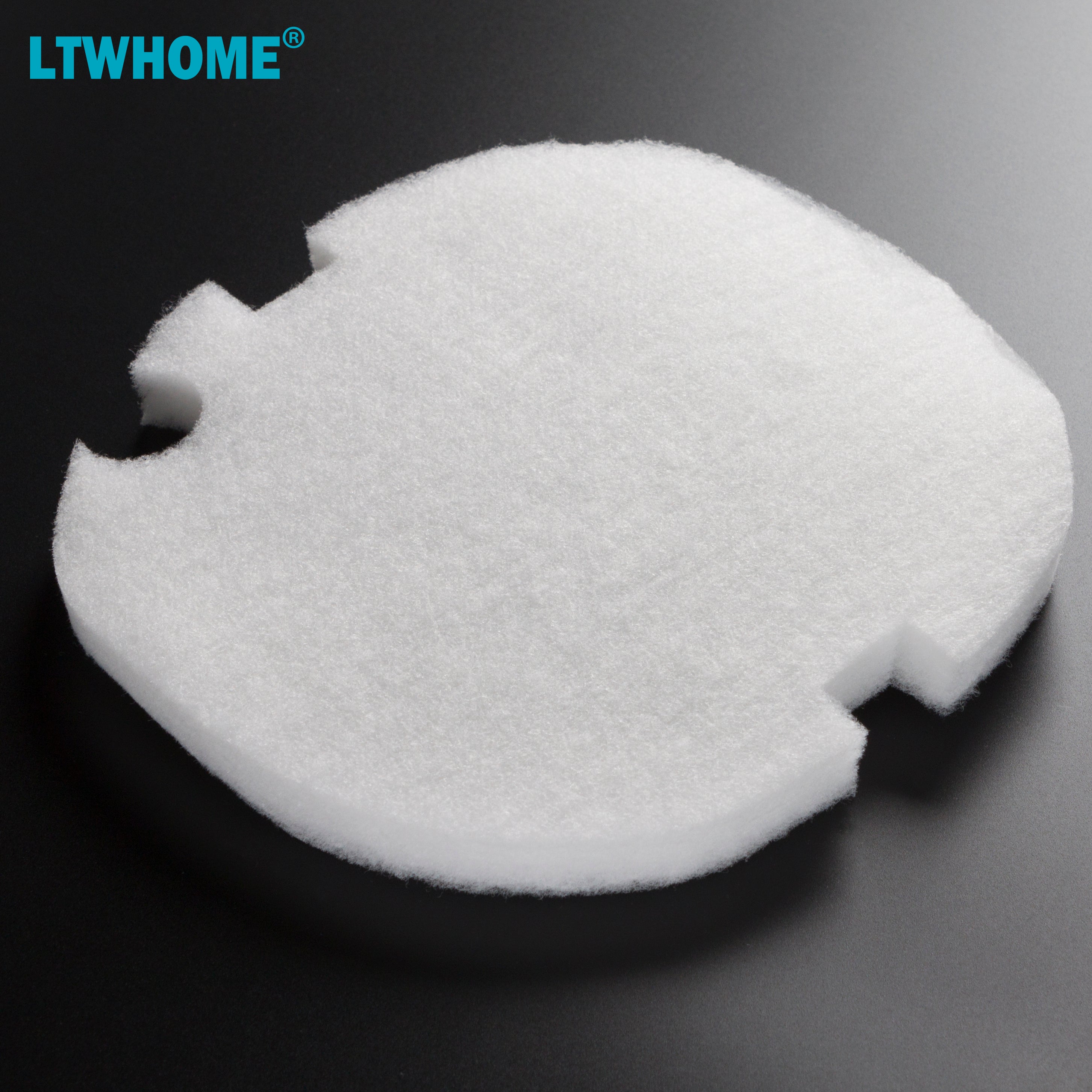 LTWHOME Replacement White Fine Wool Filter Pads Fit for AquaManta EFX 300/400 External Filter (Pack of 6)