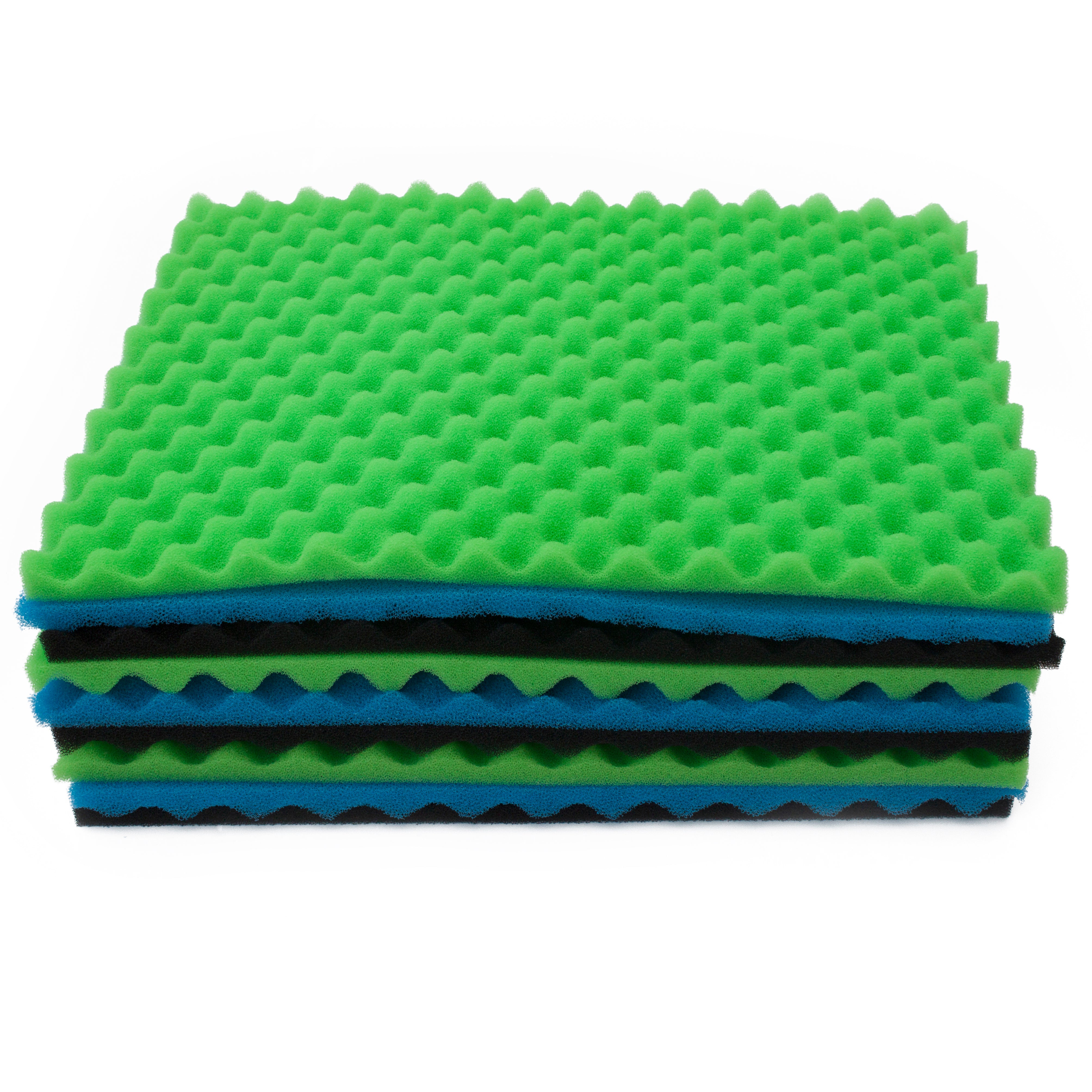 LTWHOME Fish Pong Foam Filter Sponge Set 25 Inch X 18 Inch Media (Pack of 3 Sets)