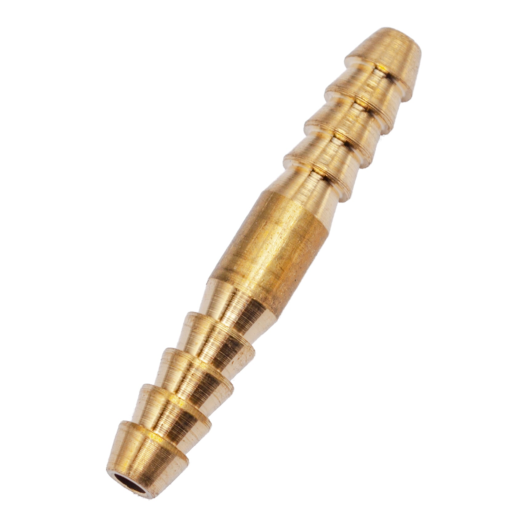 LTWFITTING Brass Barb Splicer Mender 1/8-Inch (3mm) Hose ID Fitting Air Water Fuel Boat (Pack of 10)