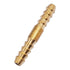 LTWFITTING Brass Barb Splicer Mender 1/8-Inch (3mm) Hose ID Fitting Air Water Fuel Boat (Pack of 10)