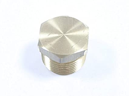 LTWFITTING Brass BSP Pipe Solid Hex Head Plug Fittings 1/8-Inch Male BSPP Air Fuel Water Boat (Pack of 1000)