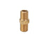LTWFITTING Brass BSP Pipe Hex Nipple Fitting 1/8-Inch Male BSPP Air Fuel Water (Pack of 25)
