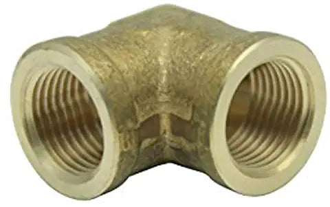 LTWFITTING Brass BSP Pipe Fitting Female 90 Deg 3/8-Inch BSPP Elbow Fuel Air (Pack of 25)