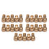 LTWFITTING Brass BSP Pipe 90 Deg 1/4-Inch BSPP Street Elbow Forged Fitting Fuel Air Boat (Pack of 25)