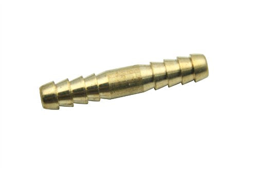 LTWFITTING Brass Barb Splicer Mender 6mm Hose ID Fitting Air Water Fuel Hose Joiner (Pack of 25)